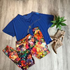 Elements - Royal Blue Dressy Blouse